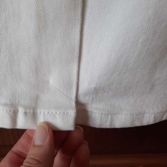 NWT Talbots Petites white denim jean skirt size 8P - Picture 8 of 10